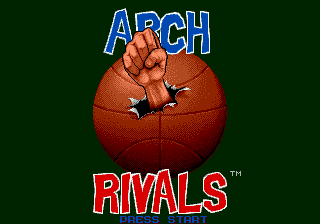 Arch Rivals - The Arcade Game (USA, Europe) Title Screen